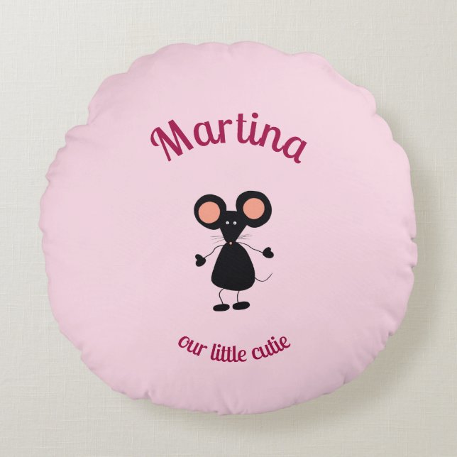 Liten mus rund kudde (Framsidan)