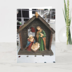 Liten Nativity Helgkort