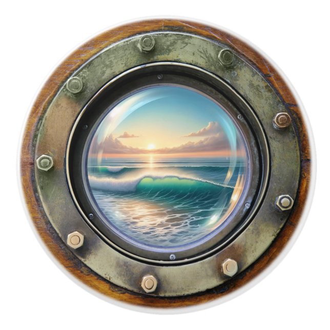 Liten Nautisk teknik - Keramiska lådor i havet Knopp (Framsidan)