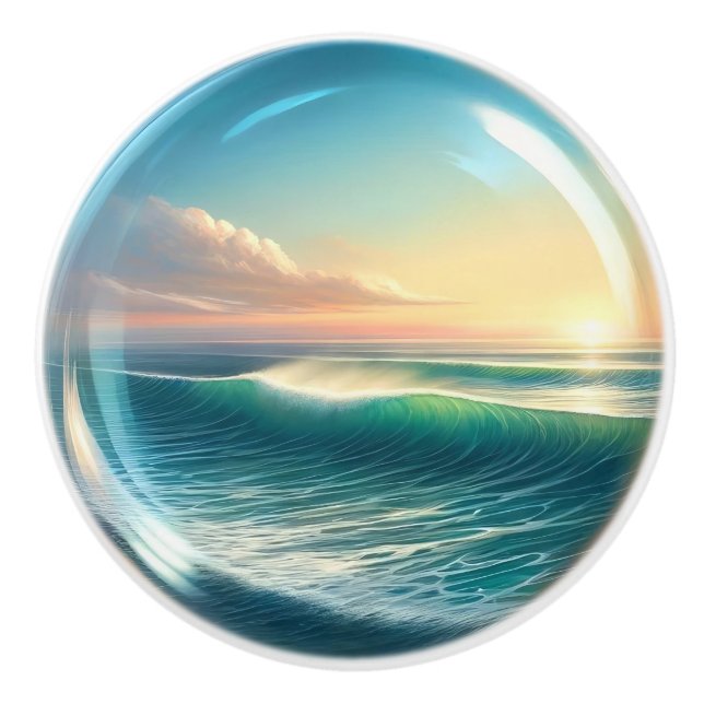 Liten Nautisk teknik - Keramiska lådor i havet Knopp (Framsidan)