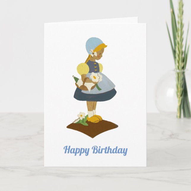 Liten nederländsk flicka med träskor kort (Framsida)