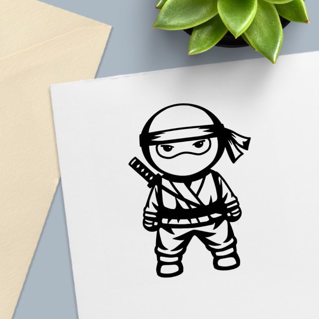 Liten Ninja Krigare Självfärgande Stämpel (Skapare uppladdad)