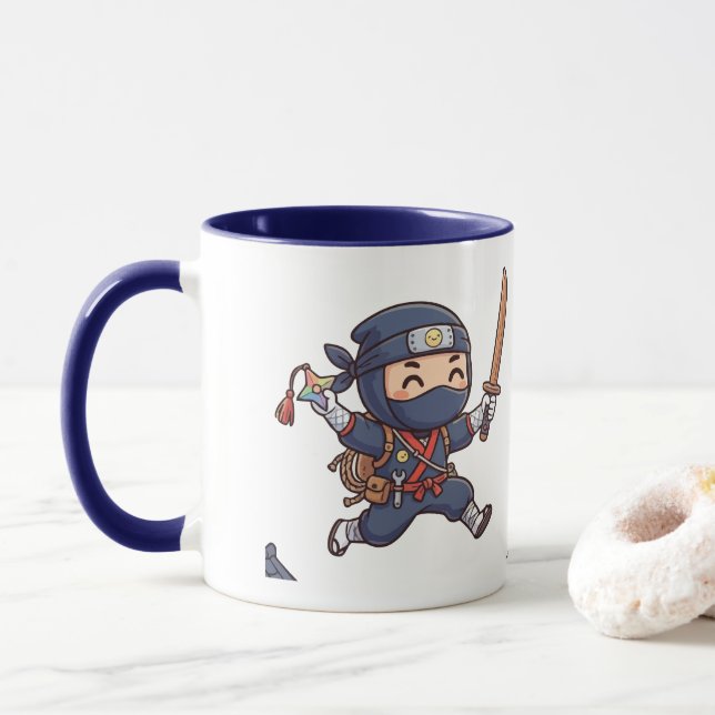 Liten ninja-mugg mugg (Med munk)