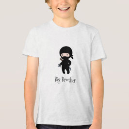 Liten ninja som håller kaststjärna - storebror t-shirt
