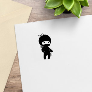 Liten Ninjaflicka 1x1 Stämpel