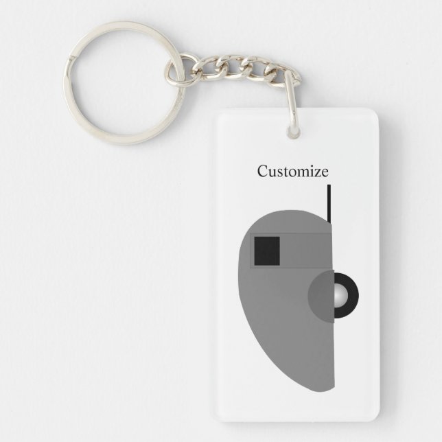 Liten nyckelkedja för TearDrop Trailer Thunder_Cov (Framsidan)