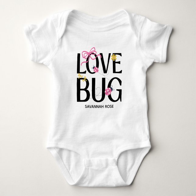 Liten Nyckelpiga Rosa Flicka Barnkalas T Shirt (Framsida)