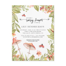 Liten Nyckelpiga | Vårens Baby Shower Inbjudan
