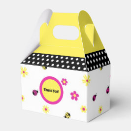 Liten Nyckelpigor Party Favor Box Presentaskar