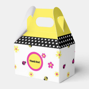 Liten Nyckelpigor Party Favor Box Presentaskar