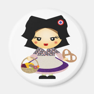 Liten och nätt fillealsacienne magnet