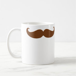 Liten och nätt Handlebarmustasch i rött Kaffemugg