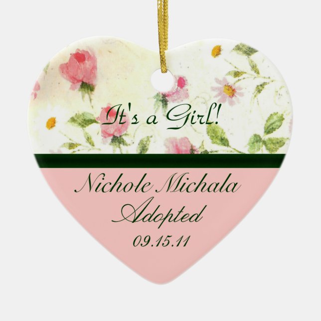 Liten och nätt minnessak för rosa julgransprydnad keramik (Framsidan)