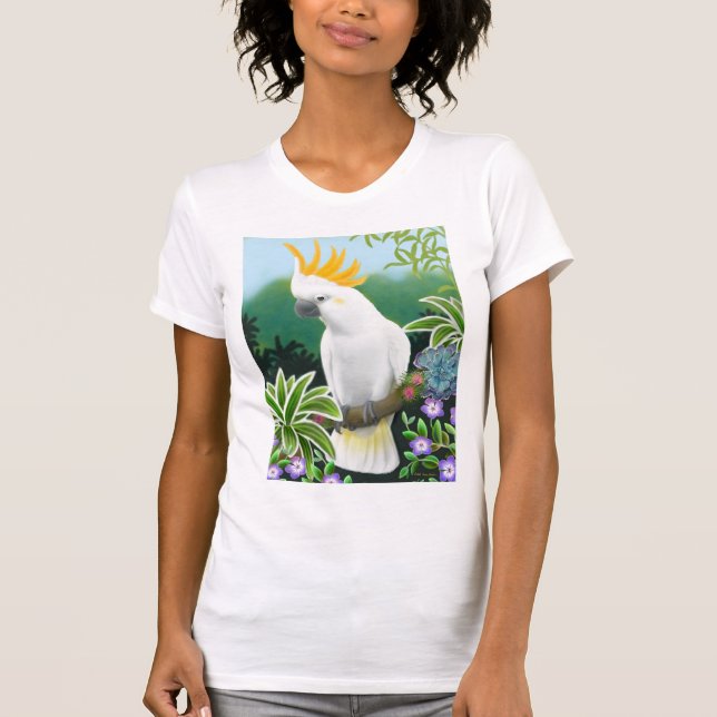 Liten och nätt T-tröja för Citronkakaduadamer Tee Shirt (Framsida)