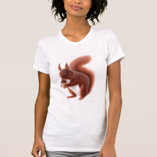 Liten och nätt T-tröja för röd ekorre T-shirt