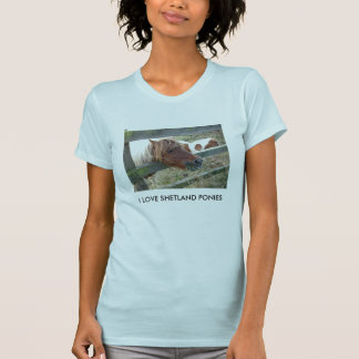 Liten och nätt T-tröja för Shetland ponnydamer Tee Shirt
