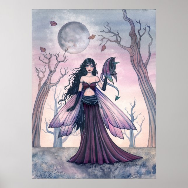 Liten odjursfée med drakposter poster (Framsidan)