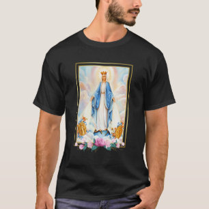 Liten på den välsignade jungfrun Mary Mor av Krist T Shirt