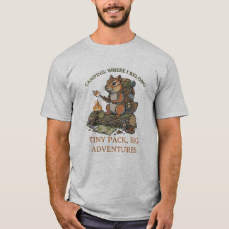 "Liten Packning, Stora Äventyr" - Vandrande Jordek T Shirt