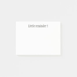 Liten påminnelse post-it block