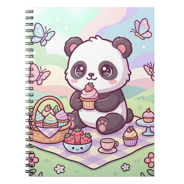 Liten Panda Picknick Anteckningsbok (Framsidan)