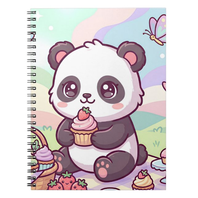 Liten Panda Picknick Anteckningsbok (Framsidan)