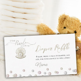 Liten pärla under havet Baby Shower Blöja spel Tilläggskort