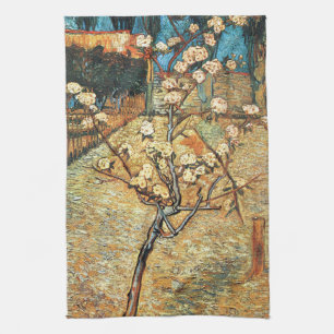 Liten päronträd i blom av Vincent van Gogh Kökshandduk