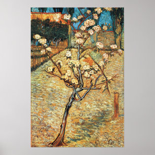 Liten päronträd i blom av Vincent van Gogh Poster