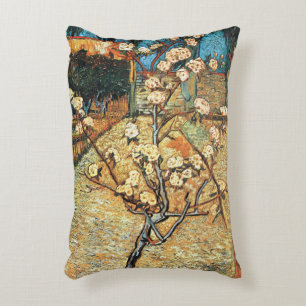 Liten päronträd i blom av Vincent van Gogh Prydnadskudde