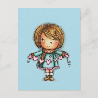 Liten pastejhjärtavykort vykort