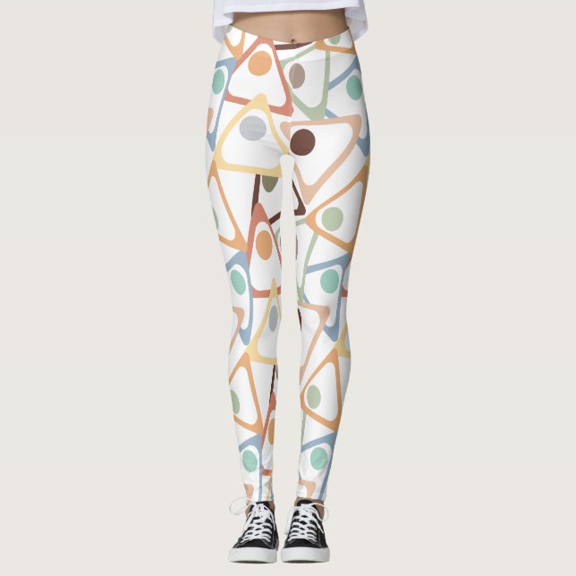 Liten pastelltriangel leggings (Framsida)