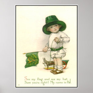 Liten Patrick Vintagetryck Poster