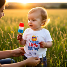 Liten patriot USA stolthet baby