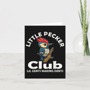 Liten Pecker Club Tröja Fram- Och Baksida Kort