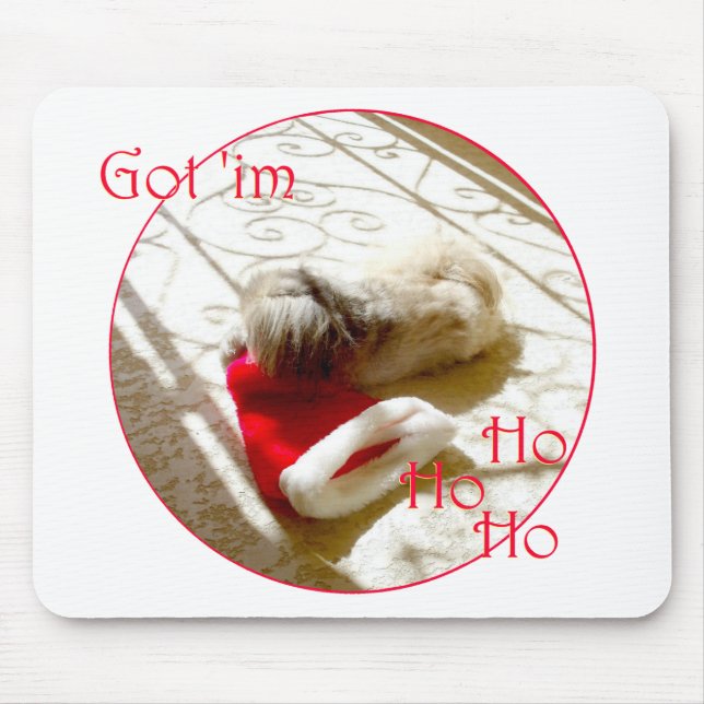 Liten Pekingese Griper Tomte Musmatta (Framsidan)