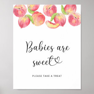 liten persika - spädbarn är söt poster