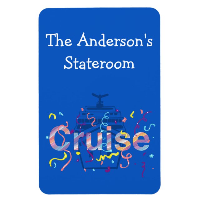 Liten Personlig Cruise Stateroom Magnet (Vertikal)