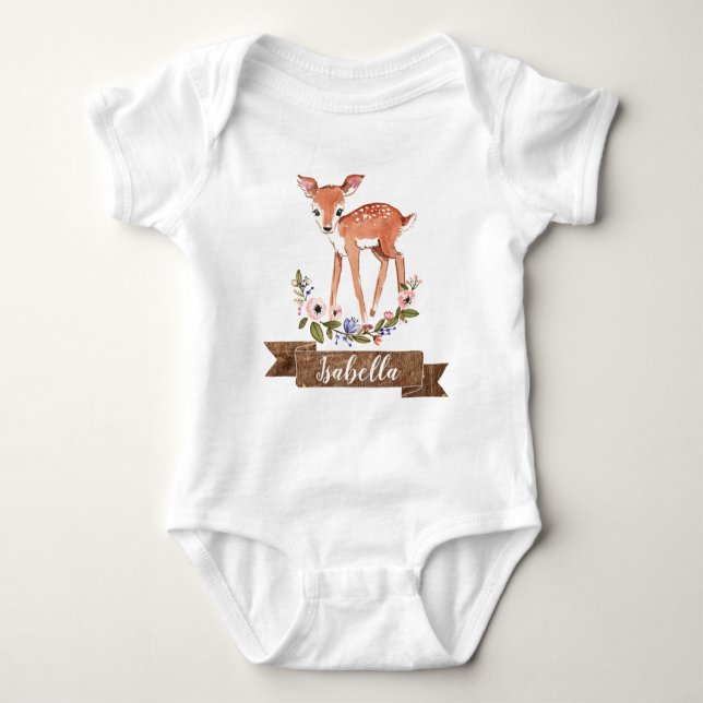 Liten personlig-dräkt av hjort t shirt (Framsida)