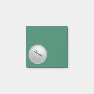 Liten Personlig Golf Boll Post IT Notes Gift Post-it Block