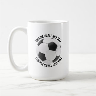 Liten personlig text Fotboll 425 gram. Anpassad Kaffemugg