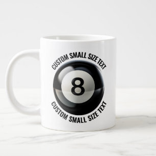 Liten personlig text Jätte 8-kula-mugg 0,6 l Jumbo Mugg