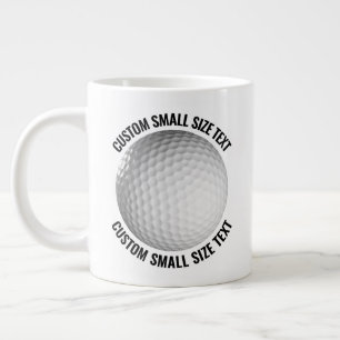 Liten personlig text Jätte Golfmugg 20oz Jumbo Mugg