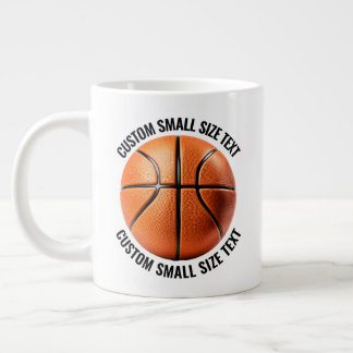 Liten personlig text Jättebasketmugg Jumbo Mugg