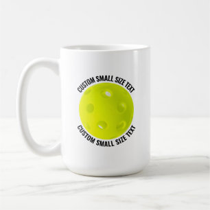 Liten Personlig Text Pickleball 0,44 l. Anpassad Kaffemugg