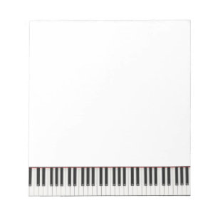 Liten pianonyckelanteckningsblock anteckningsblock