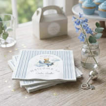 Liten pilot Teddybjörn Baby Boy Shower