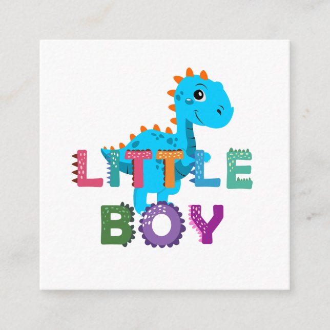Liten pojke dino tilläggskort (Framsida)