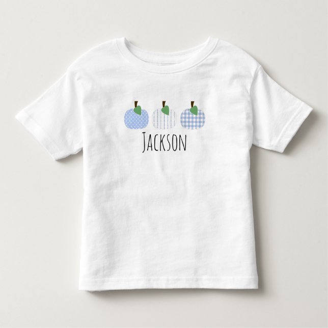 Liten pojke Ljusblå Pumpa Trio T-Shirt (Framsida)