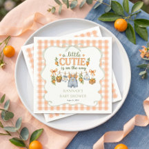 Liten pojke Sötis Apelsin Citrus Baby Shower